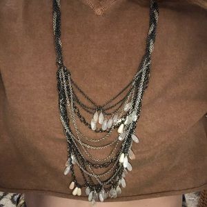 Anthropologie beaded chain necklace